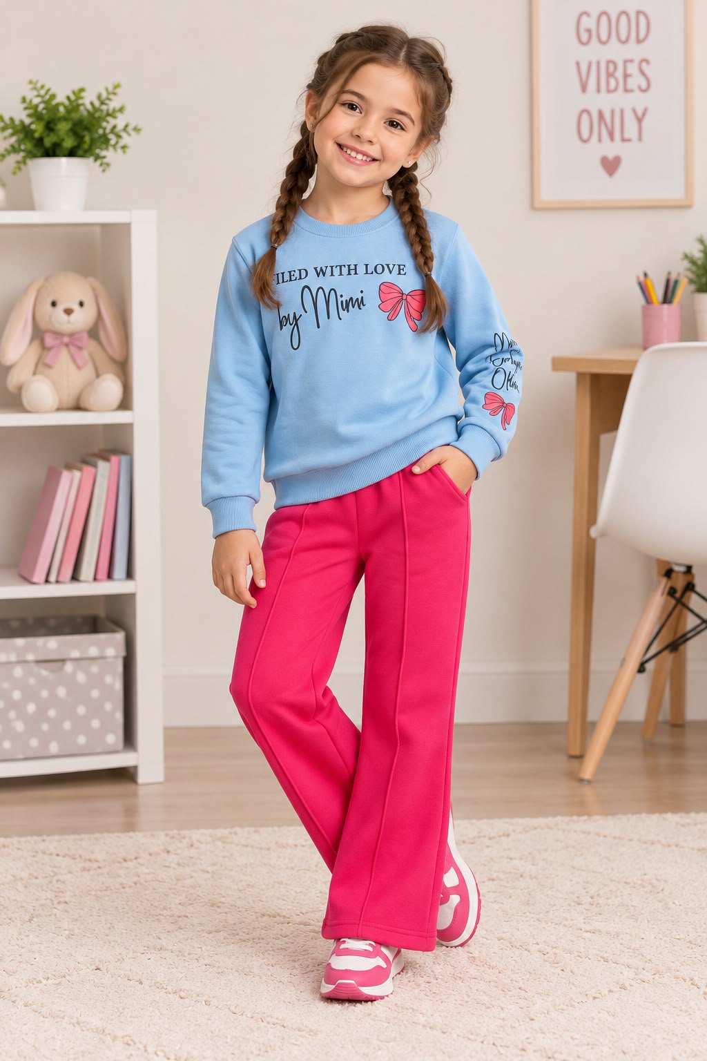 Girls Fleece Tracksuit