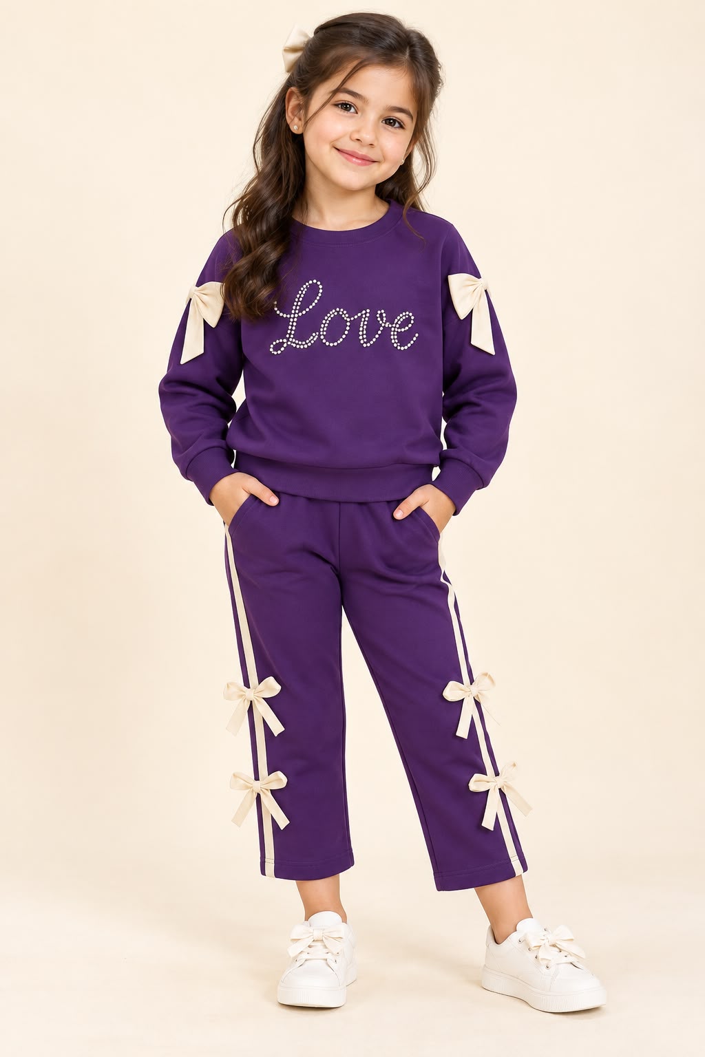 Girls Fleece Tracksuit